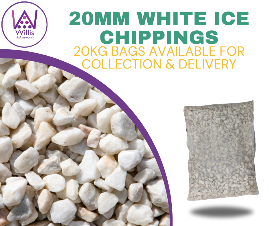 20kg 20mm Polar White Chippings