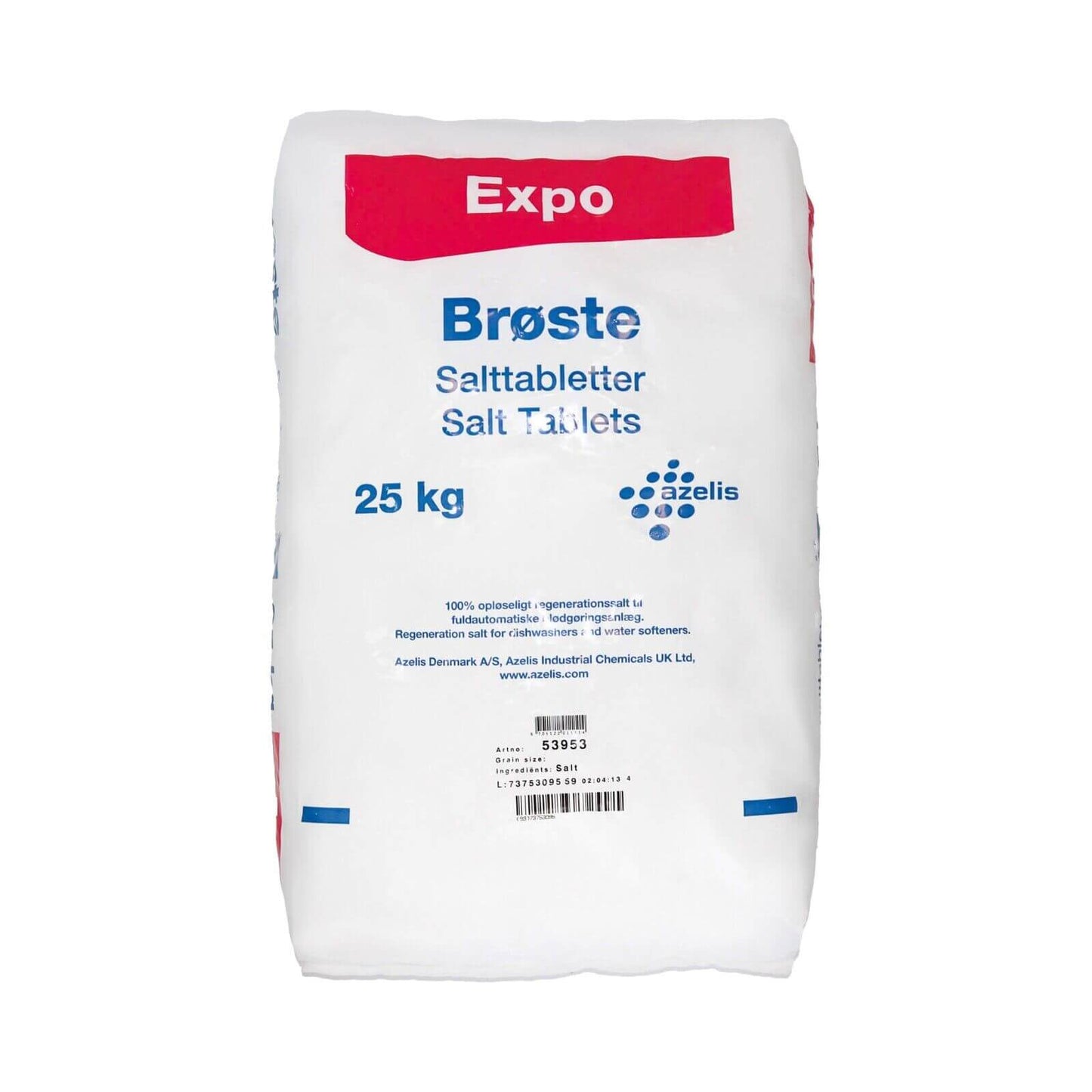 25kg Broste water softener tablets bag - Grade A salt tablets for water softeners